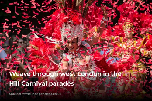 Weave through west London in the Notting Hill Carnival parades