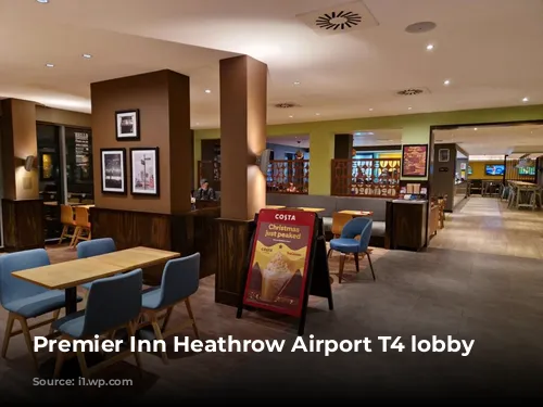 Premier Inn Heathrow Airport T4 lobby