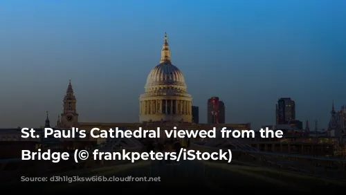 St. Paul's Cathedral viewed from the Millenium Bridge (© frankpeters/iStock)