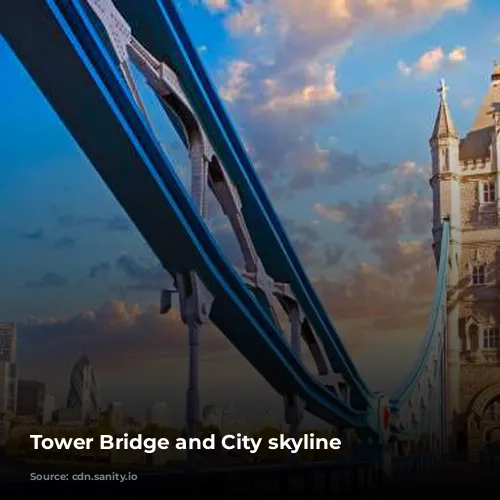 Tower Bridge and City skyline 