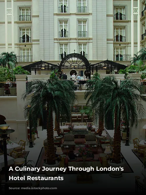 A Culinary Journey Through London's Finest Hotel Restaurants