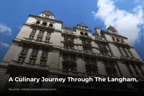 A Culinary Journey Through The Langham, London