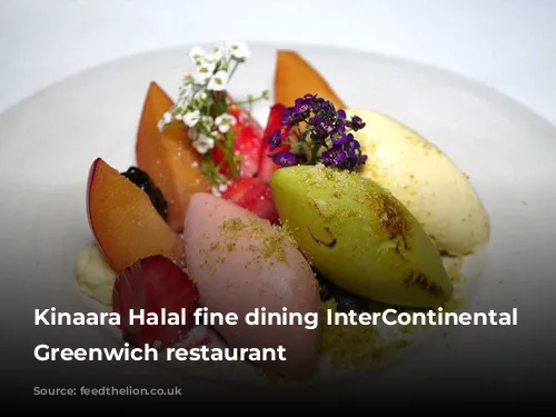 Kinaara Halal fine dining InterContinental London Greenwich restaurant