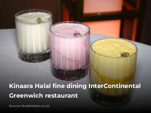 Kinaara Halal fine dining InterContinental London Greenwich restaurant