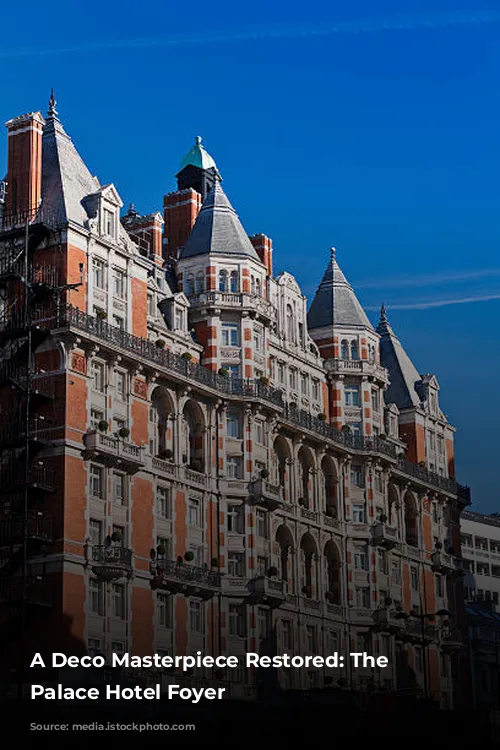 A Deco Masterpiece Restored: The Strand Palace Hotel Foyer