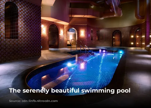 The serenely beautiful swimming pool