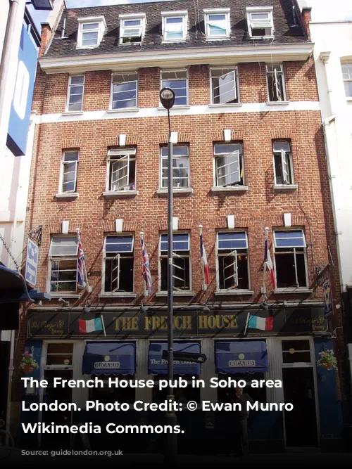 The French House pub in Soho area of London. Photo Credit: © Ewan Munro via Wikimedia Commons.