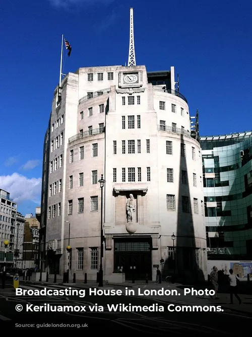 Broadcasting House in London. Photo Credit: © Keriluamox via Wikimedia Commons. 