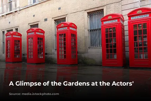 A Glimpse of the Gardens at the Actors' Church