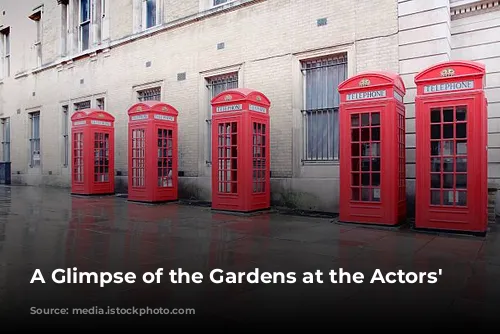 A Glimpse of the Gardens at the Actors' Church