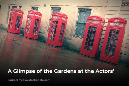 A Glimpse of the Gardens at the Actors' Church