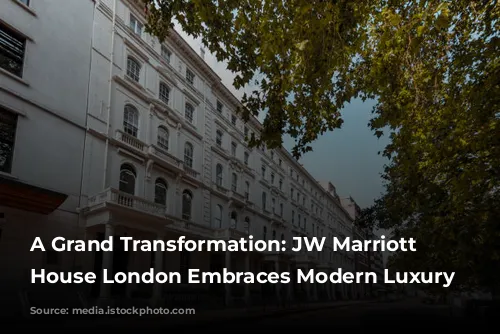 A Grand Transformation: JW Marriott Grosvenor House London Embraces Modern Luxury