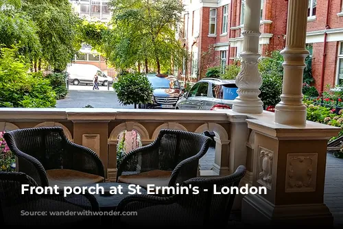 Front porch at St Ermin's - London