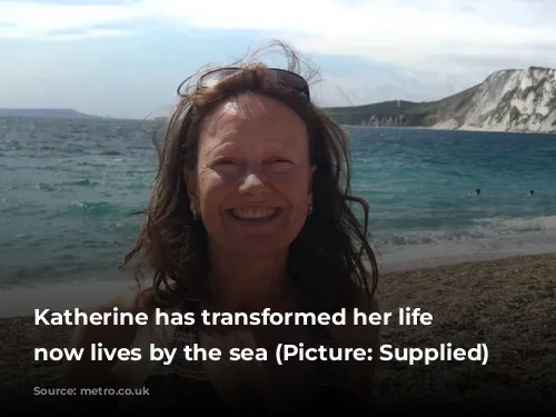 Katherine has transformed her life and now lives by the sea (Picture: Supplied)