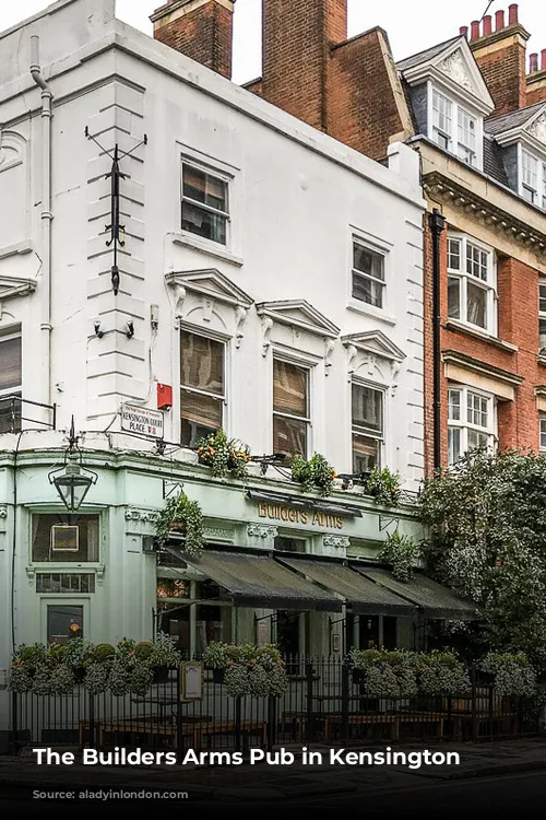 The Builders Arms Pub in Kensington