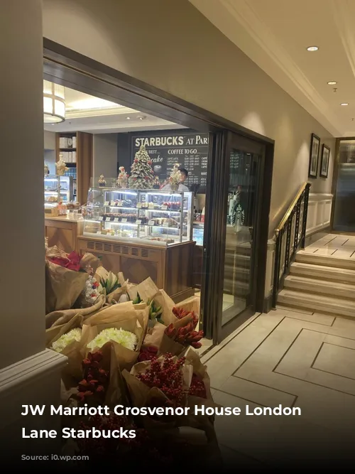 JW Marriott Grosvenor House London Park Lane Starbucks 