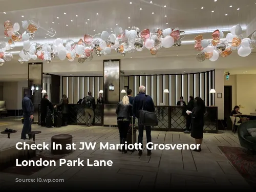 Check In at JW Marriott Grosvenor House London Park Lane 