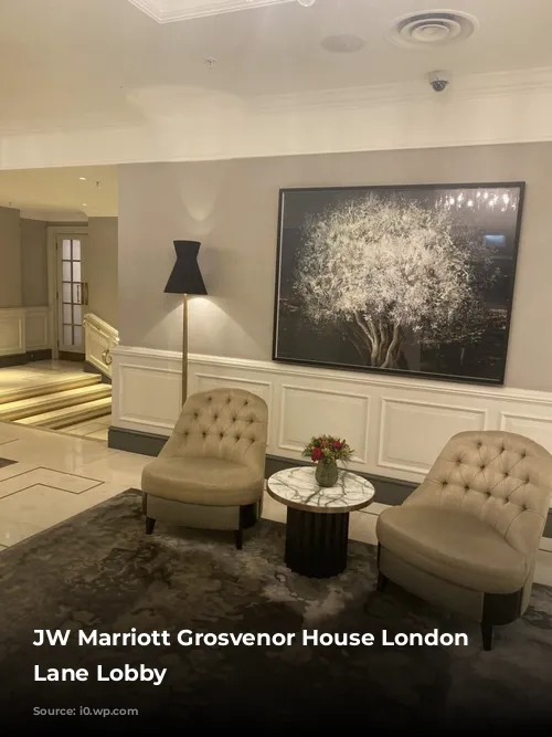 JW Marriott Grosvenor House London Park Lane Lobby 