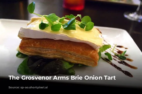 The Grosvenor Arms Brie Onion Tart