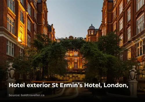 Hotel exterior St Ermin’s Hotel, London, UK