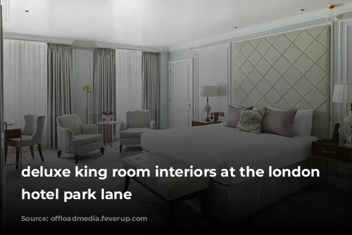 deluxe king room interiors at the london marriott hotel park lane