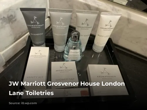 JW Marriott Grosvenor House London Park Lane Toiletries 