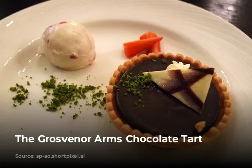 The Grosvenor Arms Chocolate Tart