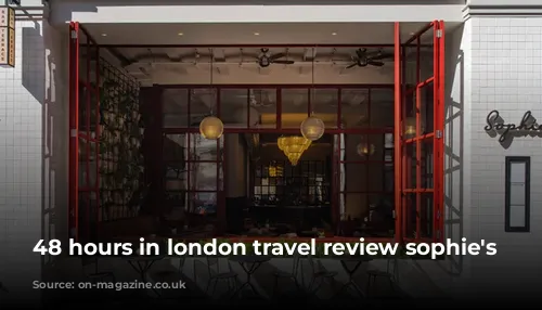 48 hours in london travel review sophie's