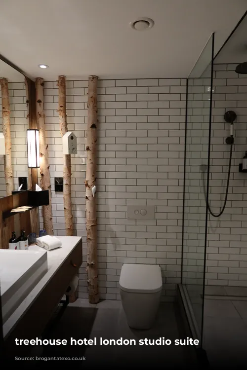 treehouse hotel london studio suite bathroom