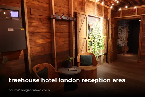 treehouse hotel london reception area