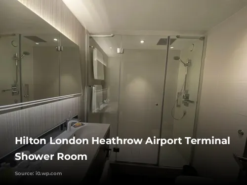 Hilton London Heathrow Airport Terminal 4 Shower Room 