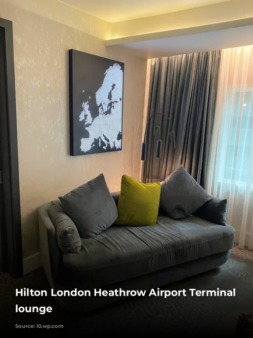 Hilton London Heathrow Airport Terminal 4 lounge 