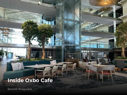 Inside Oxbo Cafe