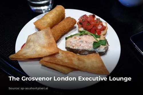 The Grosvenor London Executive Lounge canapes