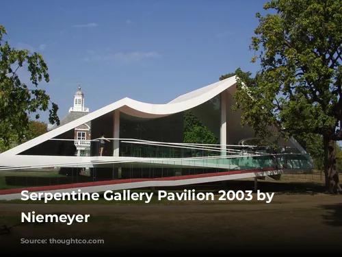 Serpentine Gallery Pavilion 2003 by Oscar Niemeyer