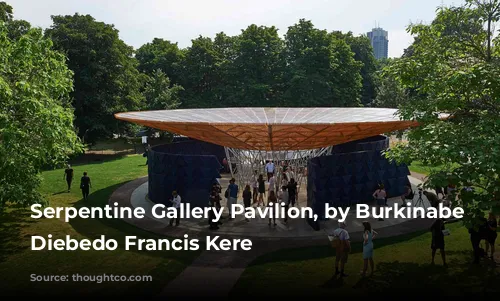 Serpentine Gallery Pavilion, by Burkinabe architect Diebedo Francis Kere