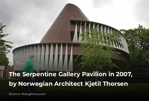 The Serpentine Gallery Pavilion in 2007, London, by Norwegian Architect Kjetil Thorsen