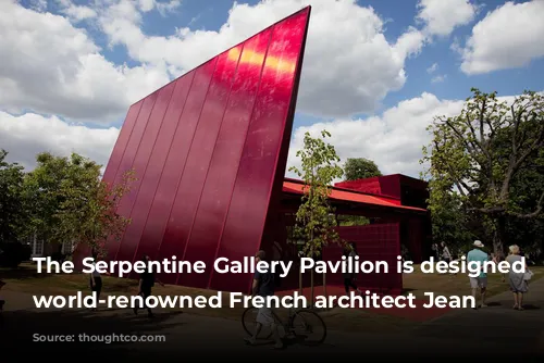 The Serpentine Gallery Pavilion is designed by world-renowned French architect Jean Nouvel