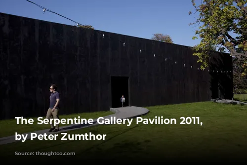 The Serpentine Gallery Pavilion 2011, designed by Peter Zumthor