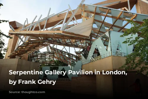 Serpentine Gallery Pavilion in London, 2008, by Frank Gehry