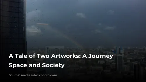 A Tale of Two Artworks: A Journey Through Space and Society