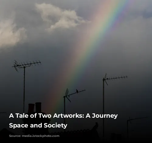 A Tale of Two Artworks: A Journey Through Space and Society