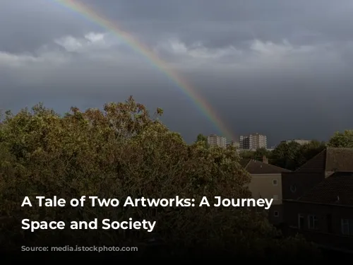 A Tale of Two Artworks: A Journey Through Space and Society