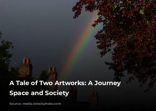 A Tale of Two Artworks: A Journey Through Space and Society