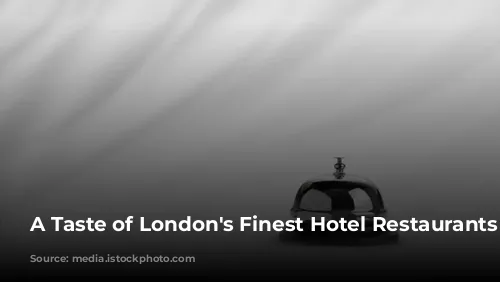 A Taste of London's Finest Hotel Restaurants