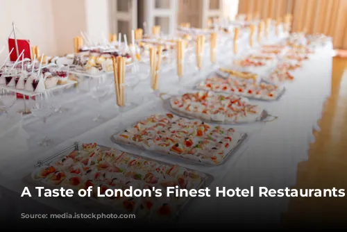 A Taste of London's Finest Hotel Restaurants