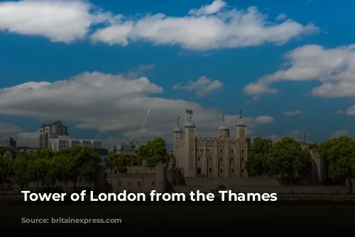 Tower of London from the Thames