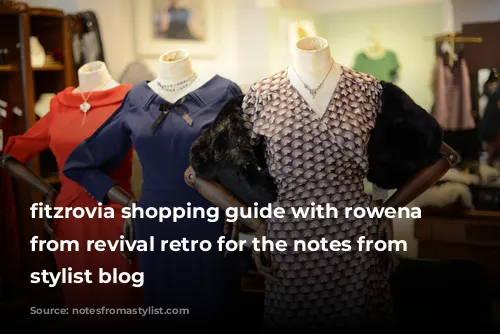 fitzrovia shopping guide with rowena howie from revival retro for the notes from a stylist blog