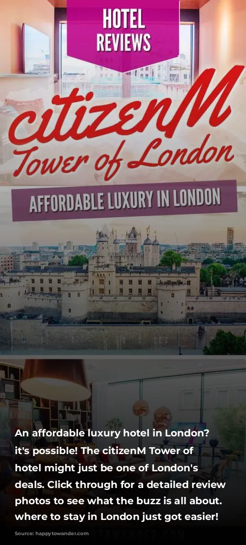 An affordable luxury hotel in London? YES it's possible! The citizenM Tower of London hotel might just be one of London's best deals. Click through for a detailed review with photos to see what the buzz is all about. Deciding where to stay in London just got easier!