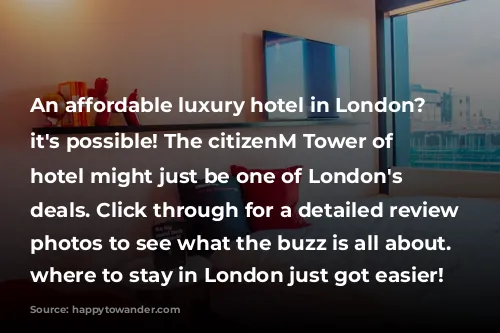 An affordable luxury hotel in London? YES it's possible! The citizenM Tower of London hotel might just be one of London's best deals. Click through for a detailed review with photos to see what the buzz is all about. Deciding where to stay in London just got easier!